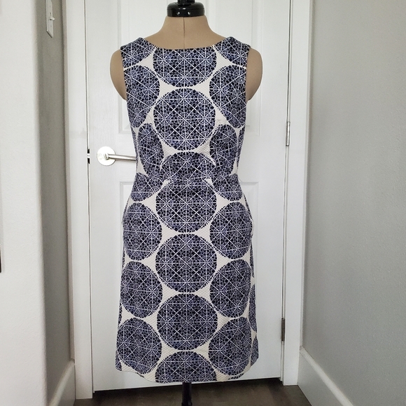 The Limited Blue White Dress 4 Above Knee Pockets ✨ EUC - Picture 1 of 10